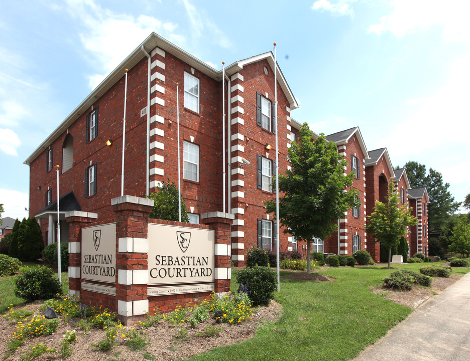 Sebastian Courtyard in Greensboro, NC - Building Photo