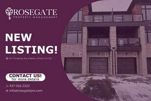 Beautiful 3-Bedroom Townhouse with Garage, Driveway Parking & Private Outdoor Space in Caledon in Caledon, ON - Building Photo