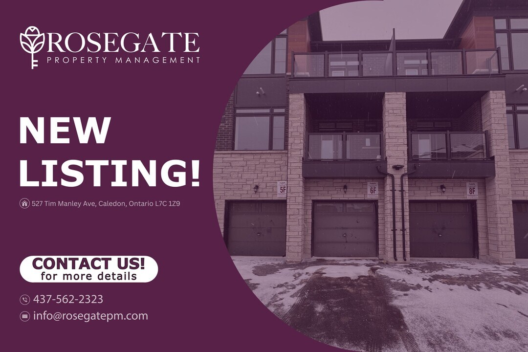 Beautiful 3-Bedroom Townhouse with Garage, Driveway Parking & Private Outdoor Space in Caledon in Caledon, ON - Building Photo