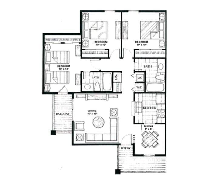 218 North Texas Blvd, Unit Eagle's Landing in Denton, TX - Foto de edificio - Building Photo