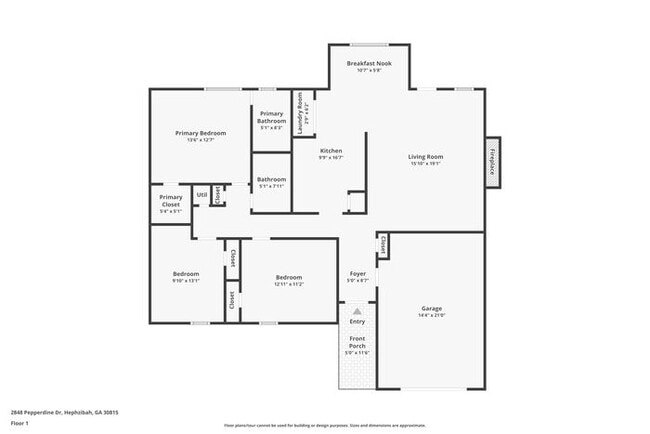 2848 Pepperdine Dr in Hephzibah, GA - Foto de edificio - Building Photo