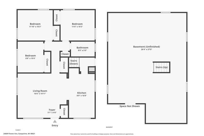 24609 Flower Ave in Eastpointe, MI - Building Photo - Building Photo