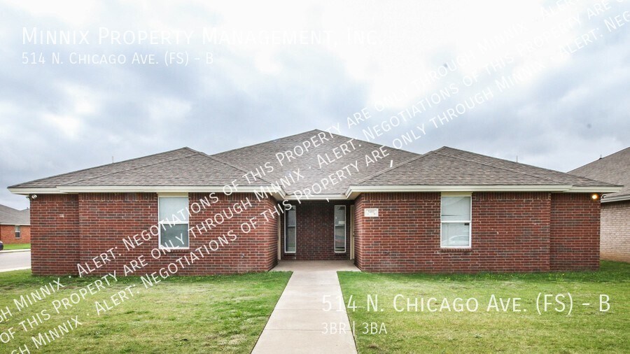 514 N Chicago Ave-Unit -B in Lubbock, TX - Building Photo