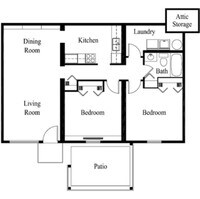Two Bedroom - 2 Bedrooms 1 Bath from $879 to $900 - Estudio a 2 Dormitorio desde $560 a $910 - Ridgewood Apartamentos in Louisville, Kentucky
