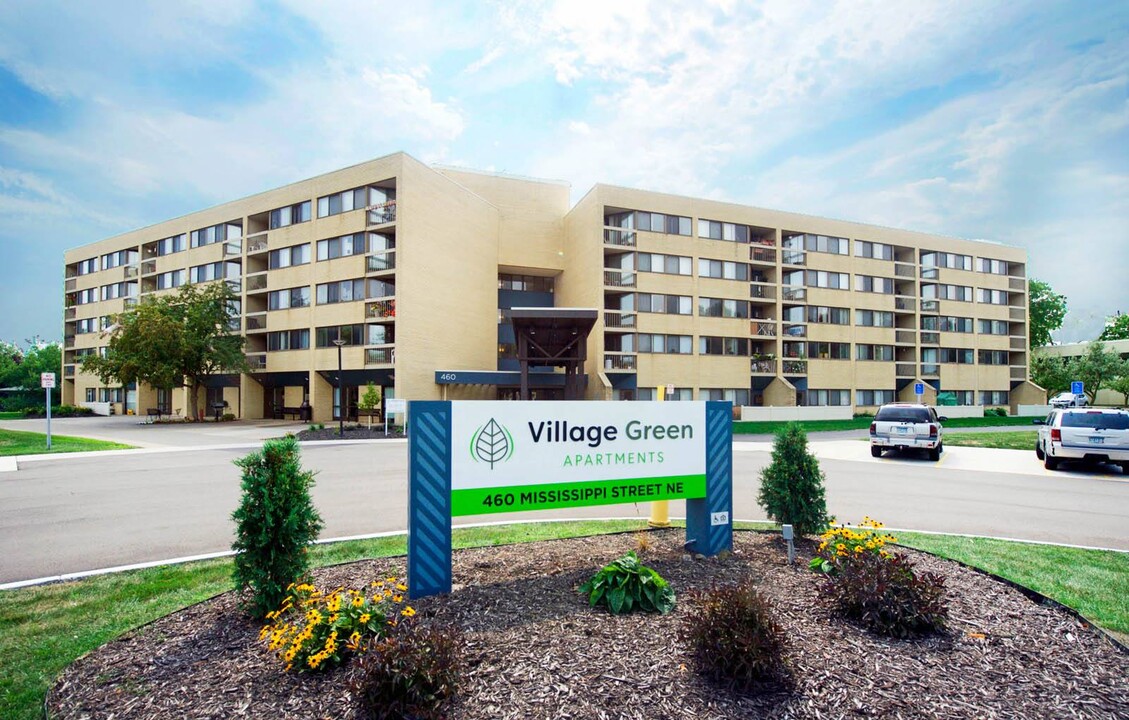 Village Green in Fridley, MN - Building Photo