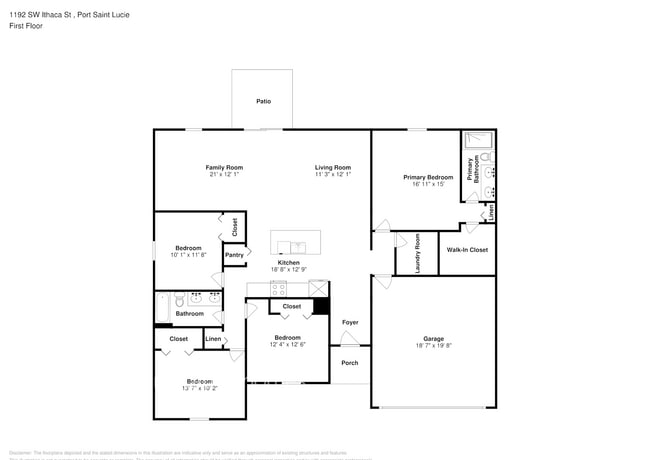 1192 SW Ithaca St in Port St. Lucie, FL - Foto de edificio - Building Photo