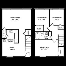 Jaycee Manor Apartments in Martins Ferry, OH - Building Photo - Floor Plan