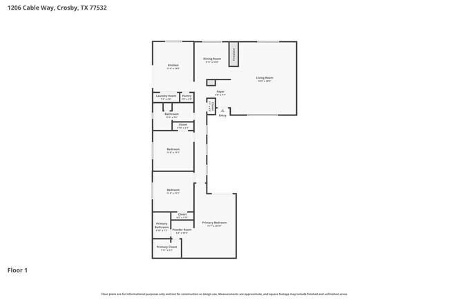 1206 Cable Way in Crosby, TX - Building Photo - Building Photo