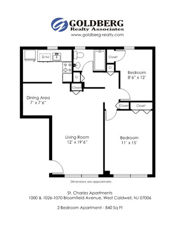 St. Charles Apartments (MP West Caldwell) in West Caldwell, NJ - Foto de edificio - Floor Plan