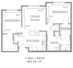 Forest Station in Forest Park, GA - Foto de edificio - Floor Plan