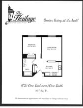 Kiwanis Heritage Inc in East Troy, WI - Foto de edificio - Floor Plan