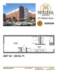 Waldron - 221 in West Lafayette, IN - Building Photo - Floor Plan