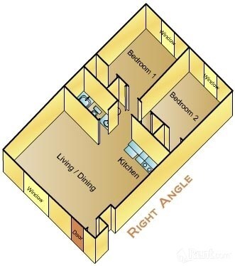 Middletown Place Apartments in Stroudsburg, PA - Foto de edificio - Floor Plan