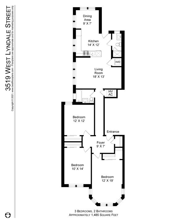 3519 W Lyndale St in Chicago, IL - Building Photo