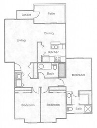 Riverwood Apartments in Grants Pass, OR - Foto de edificio - Floor Plan