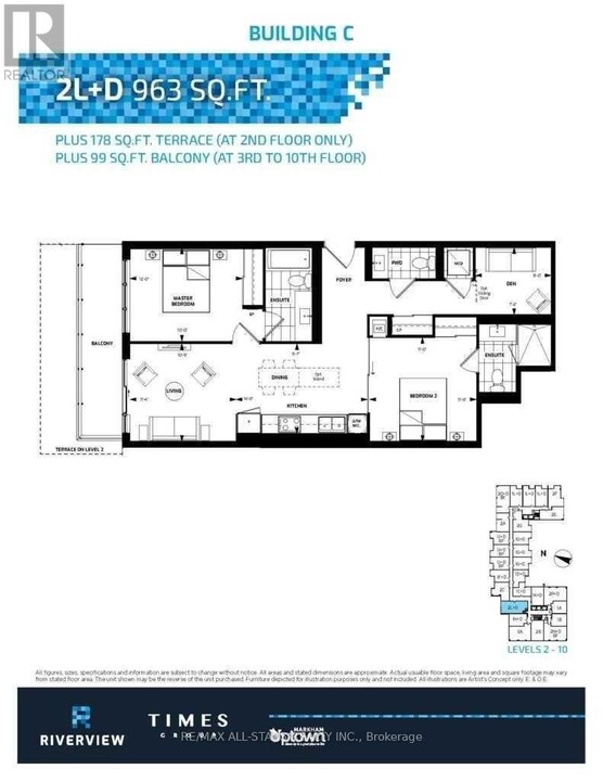 38-838 Water Walk Dr in Markham, ON - Building Photo