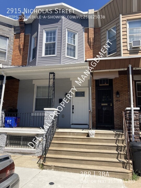 2915 Nicholas St in Philadelphia, PA - Building Photo