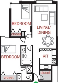 Lake Terrace in Milwaukee, WI - Building Photo - Floor Plan