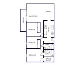 Bayside Apartments in Pinole, CA - Foto de edificio - Floor Plan