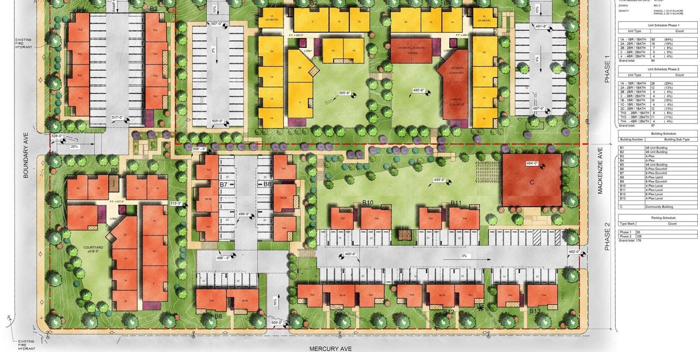 Rose Hill Courts Redevelopment in Los Angeles, CA - Foto de edificio