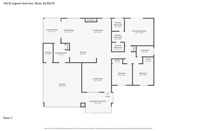 726 W Laguna Azul Ave in Mesa, AZ - Building Photo - Building Photo