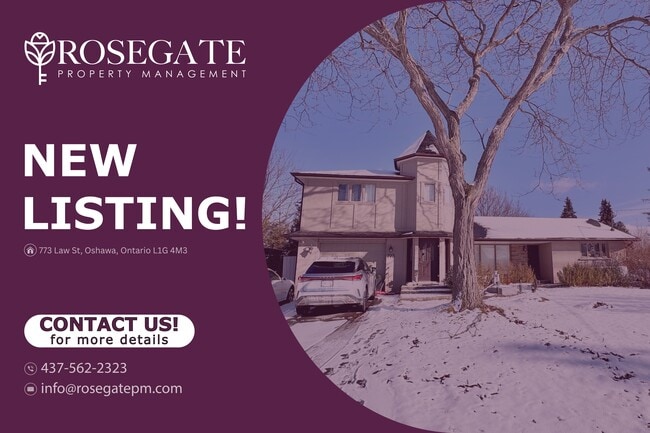 Charming 2-Bedroom Detached Home with Fireplace & Backyard Deck in Oshawa