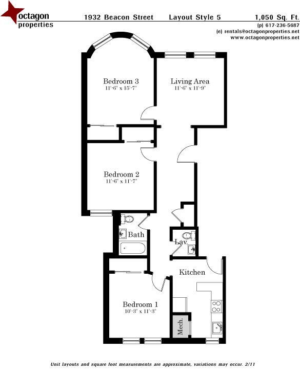 1936 Beacon St, Unit 3 in Boston, MA - Building Photo - Building Photo