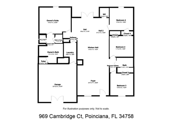 969 Cambridge Ct in Poinciana, FL - Building Photo - Building Photo
