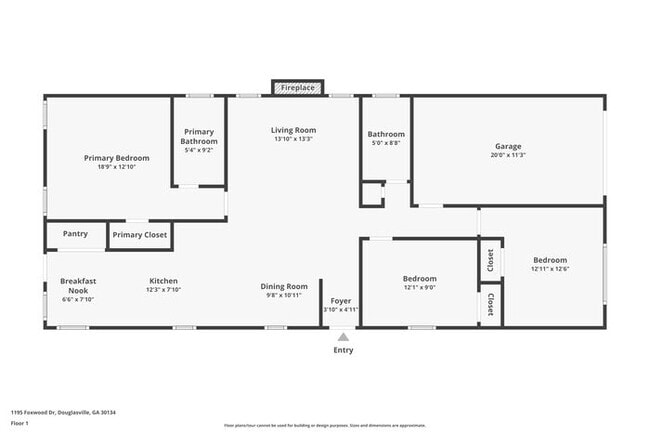 1195 Foxwood Dr in Douglasville, GA - Foto de edificio - Building Photo