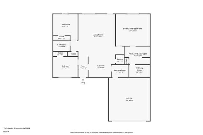 1347 Oak Ln in Thomson, GA - Building Photo - Building Photo