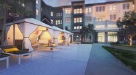 Poolside Cabanas - The Fitzroy Chenal Apartments in Little Rock, Arkansas