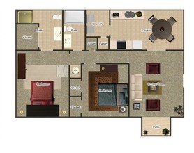 The Coves at Yale in Memphis, TN - Foto de edificio - Floor Plan