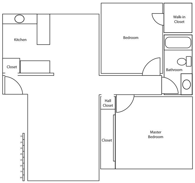 The Eldorado Apartments in North Hollywood, CA - Foto de edificio - Floor Plan