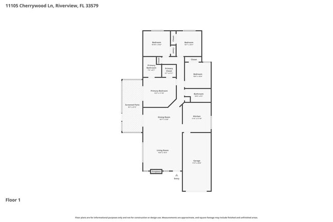 11105 Cherrywood Ln in Riverview, FL - Foto de edificio - Building Photo
