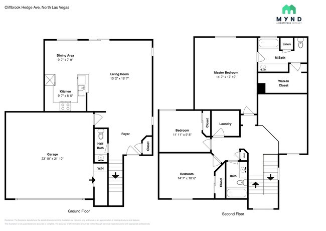 1021 Cliffbrook Hedge Ave in North Las Vegas, NV - Foto de edificio - Building Photo