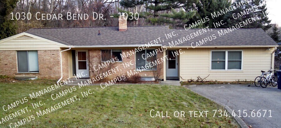 1030 Cedar Bend Dr in Ann Arbor, MI - Building Photo
