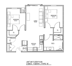 Garrett Square Senior Apartments in Cleveland, OH - Foto de edificio - Floor Plan