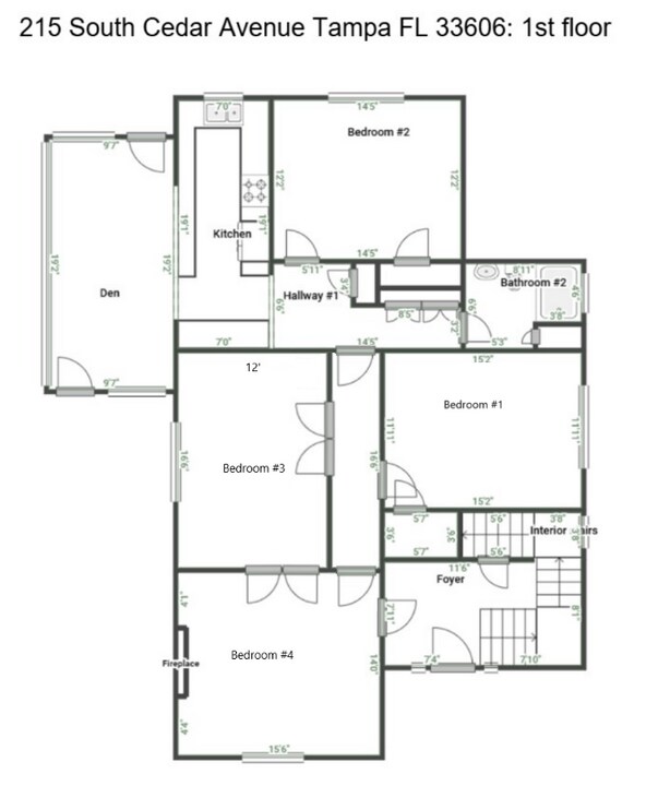 215 S Cedar Ave in Tampa, FL - Building Photo