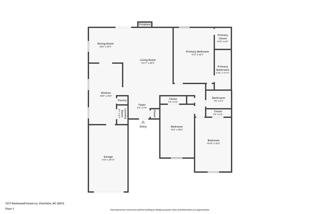 7317 Rockwood Forest Ln in Charlotte, NC - Foto de edificio - Building Photo