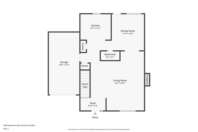 1554 Kindred Cir NW, Unit 2 in Concord, NC - Foto de edificio - Building Photo