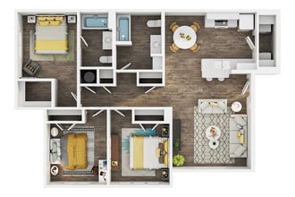 Whispering Oaks in Orlando, FL - Foto de edificio - Floor Plan