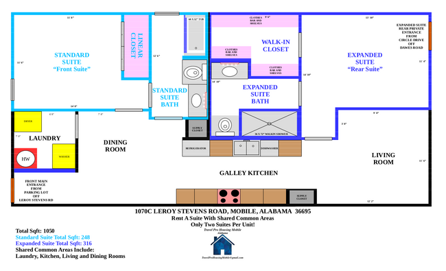 1070 Leroy Stevens Rd, Unit 1070C Standard Suite in Mobile, AL - Building Photo - Building Photo