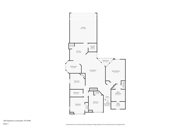 1201 Cypress Ln in Lancaster, TX - Foto de edificio - Building Photo