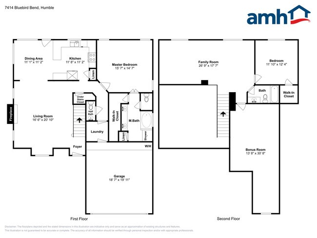 7414 Bluebird Bnd in Humble, TX - Foto de edificio - Building Photo