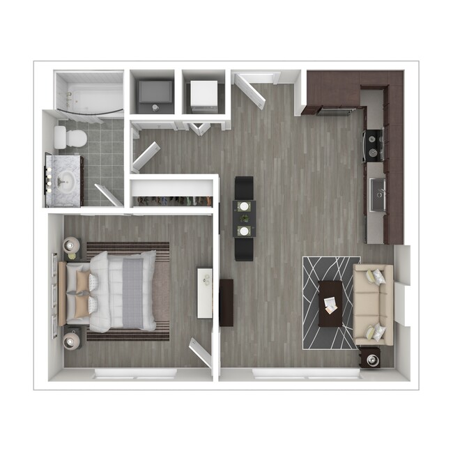 Residences at Dr. King Boulevard in Miami, FL - Foto de edificio - Floor Plan