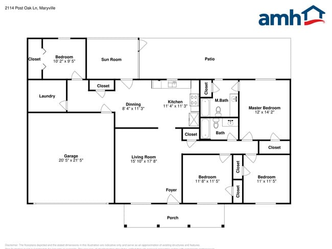 2114 Post Oak Ln in Maryville, TN - Foto de edificio - Building Photo