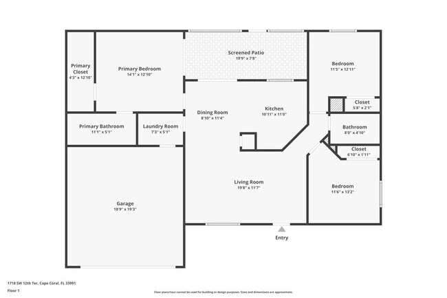 1718 SW 12th Terrace in Cape Coral, FL - Foto de edificio - Building Photo