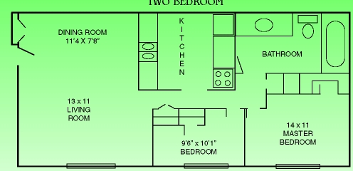 Walnut Lane in Moline, MI - Building Photo - Floor Plan