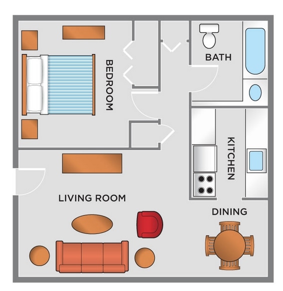 Lansing Gardens Apartments in Bridgeport, OH - Building Photo - Floor Plan