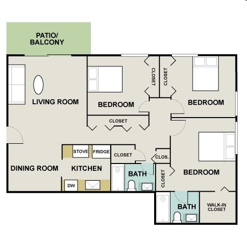 Lakeside Apartments in Lisle, IL